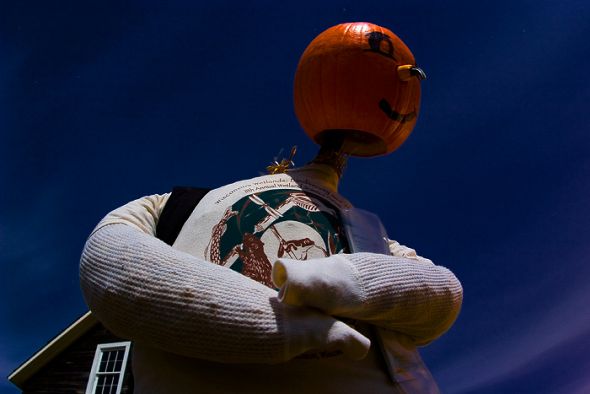 Scarecrow with Backpack