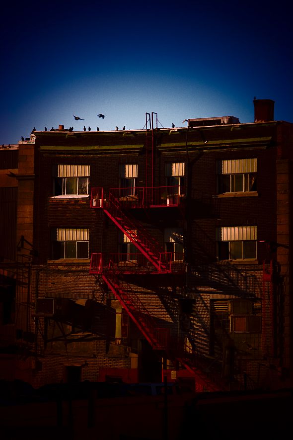 red-fire-escape