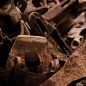 Rusty metal, dead grass Rusty metal, dead grass