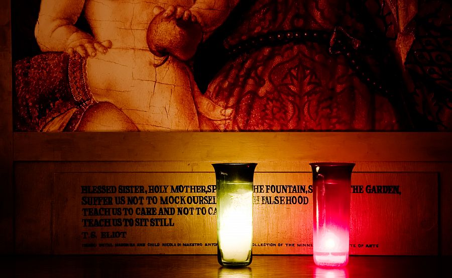 Two Lit Candles